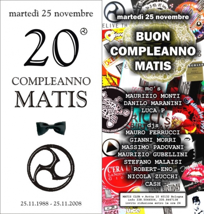 Compleanno Discoteca Matis Bologna