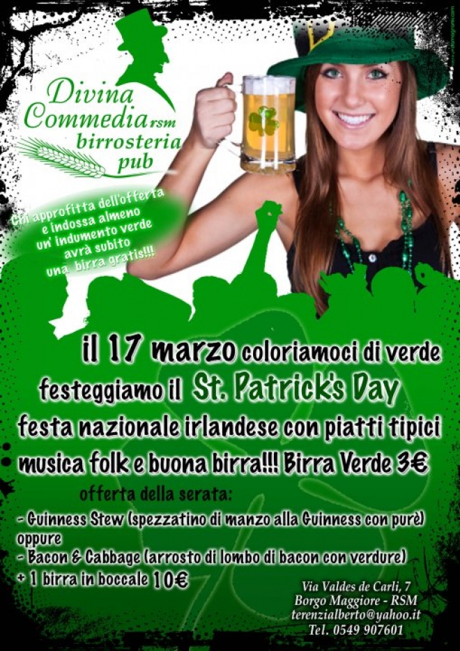 Patrick's Day Divina Commedia San Marino