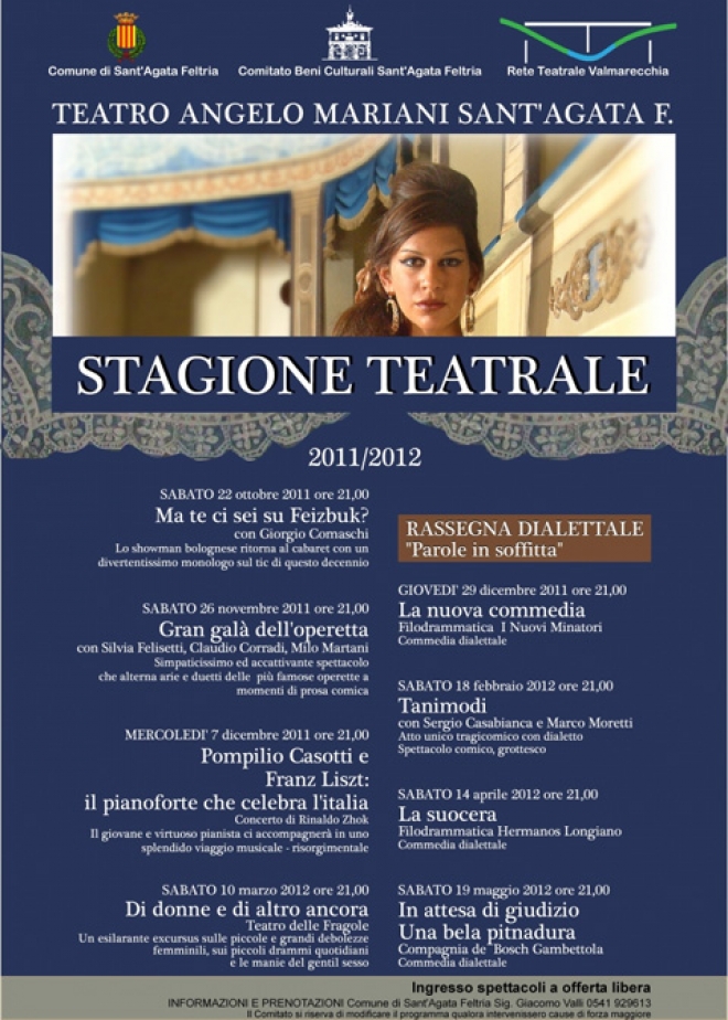 Teatro: Ma te ci sei su Feizbuk? al Teatro Angelo Mariani di Sant'Agata Feltria