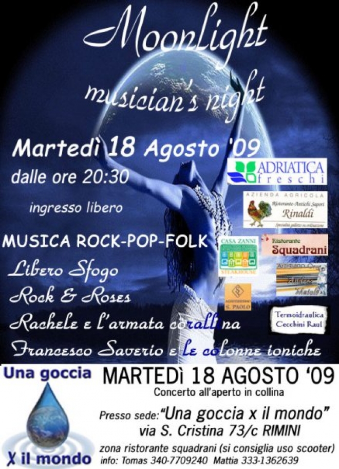 Moonlight Musician Night a Rimini