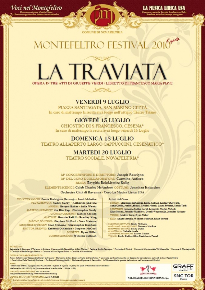 Musica Lirica la Traviata San Marino