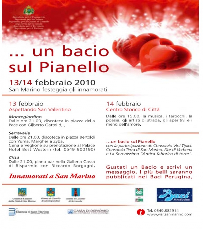 San Valentino San Marino....Un Bacio Sul Pianello