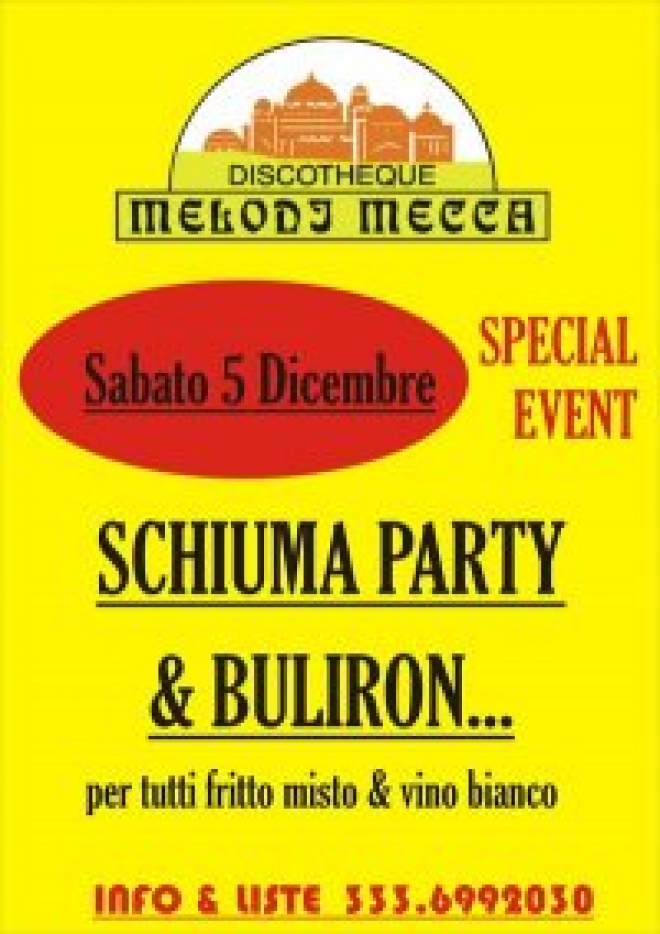 Schiuma Party Melody Mecca Rimini