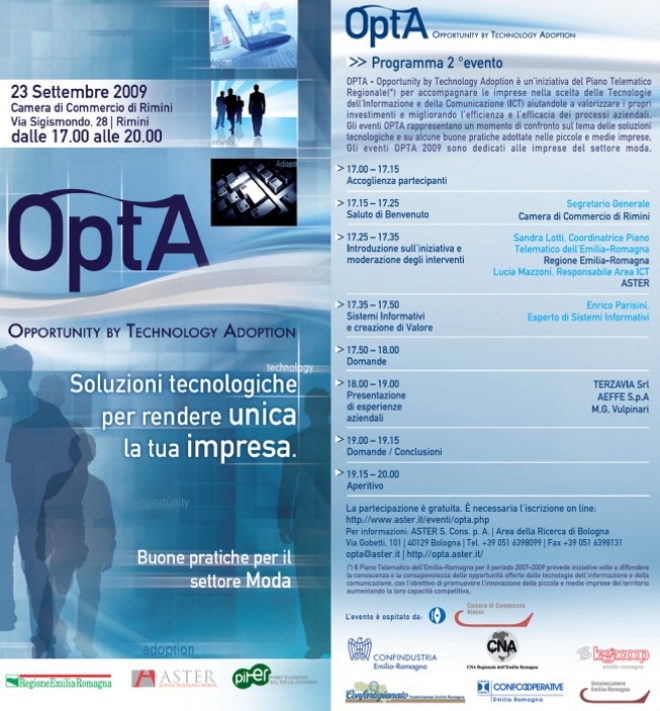 Soluzioni Tecnologiche Pmi Progetto Opta Aster 