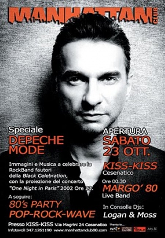 Tributo Depeche Mode Kiss Kiss Cesenatico