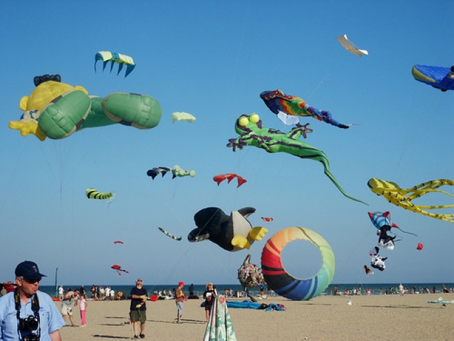 Aquiloni spiaggia Misano