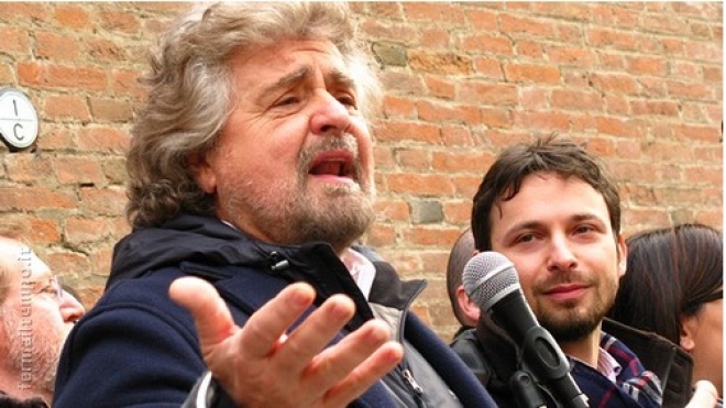 Beppe Grillo Piazza Cavour Rimini