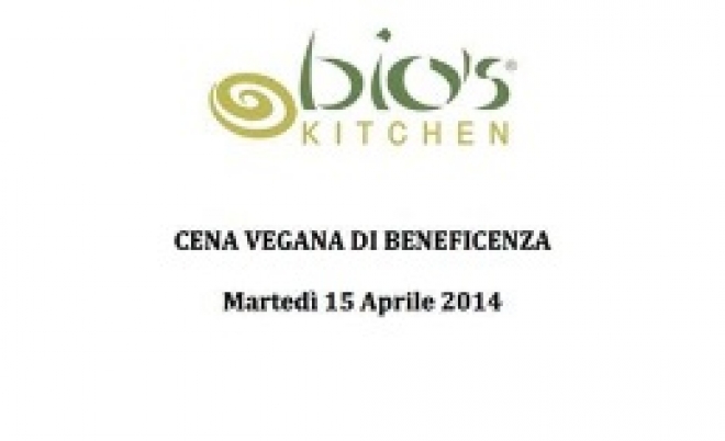 Cena Vegana Beneficenza Bio's Kitchen