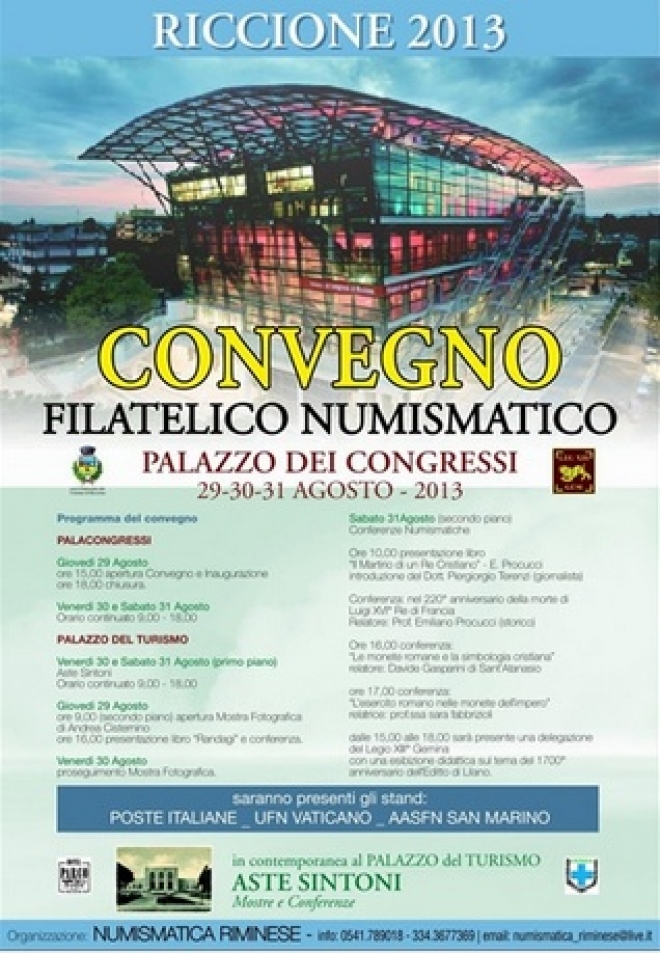 Convegno Filatelico Numismatico 2013 Riccione