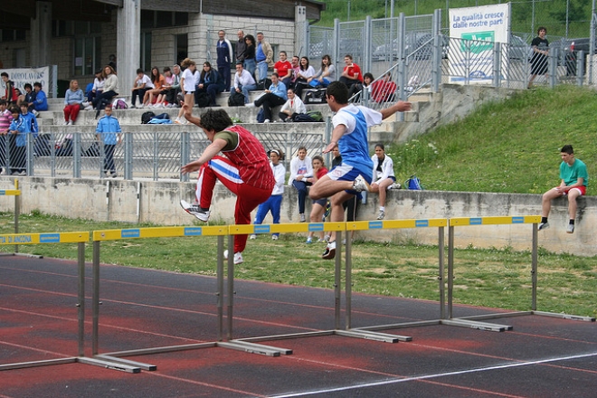 La scuola va ad atletica