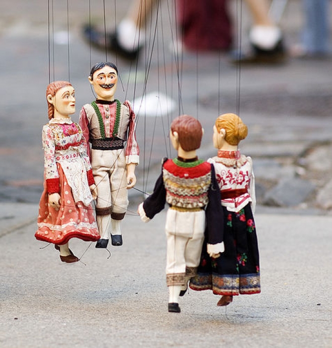 Marionette irish al Colosseo