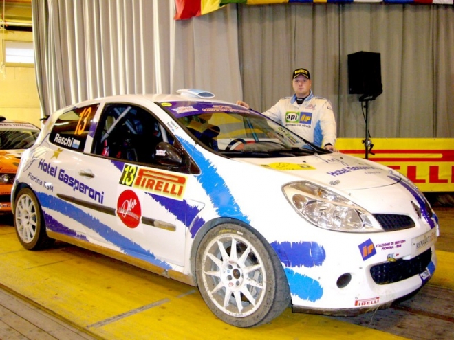 Alex Raschi al Rallye di San Remo