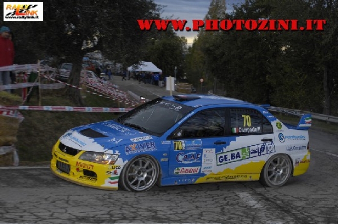 Simone ed Angelo Campedelli in azione con la Mitsubishi Lancer della Tecno Junior Team 