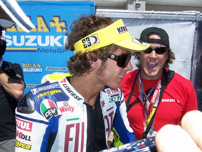 Valentino rossi al Road Race Riccione